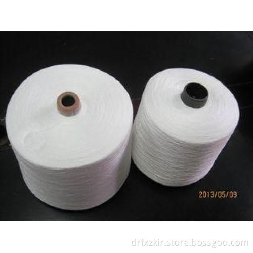 Green White 100% Polyester Sewing Yarn 60s/2 For Sewing Thr